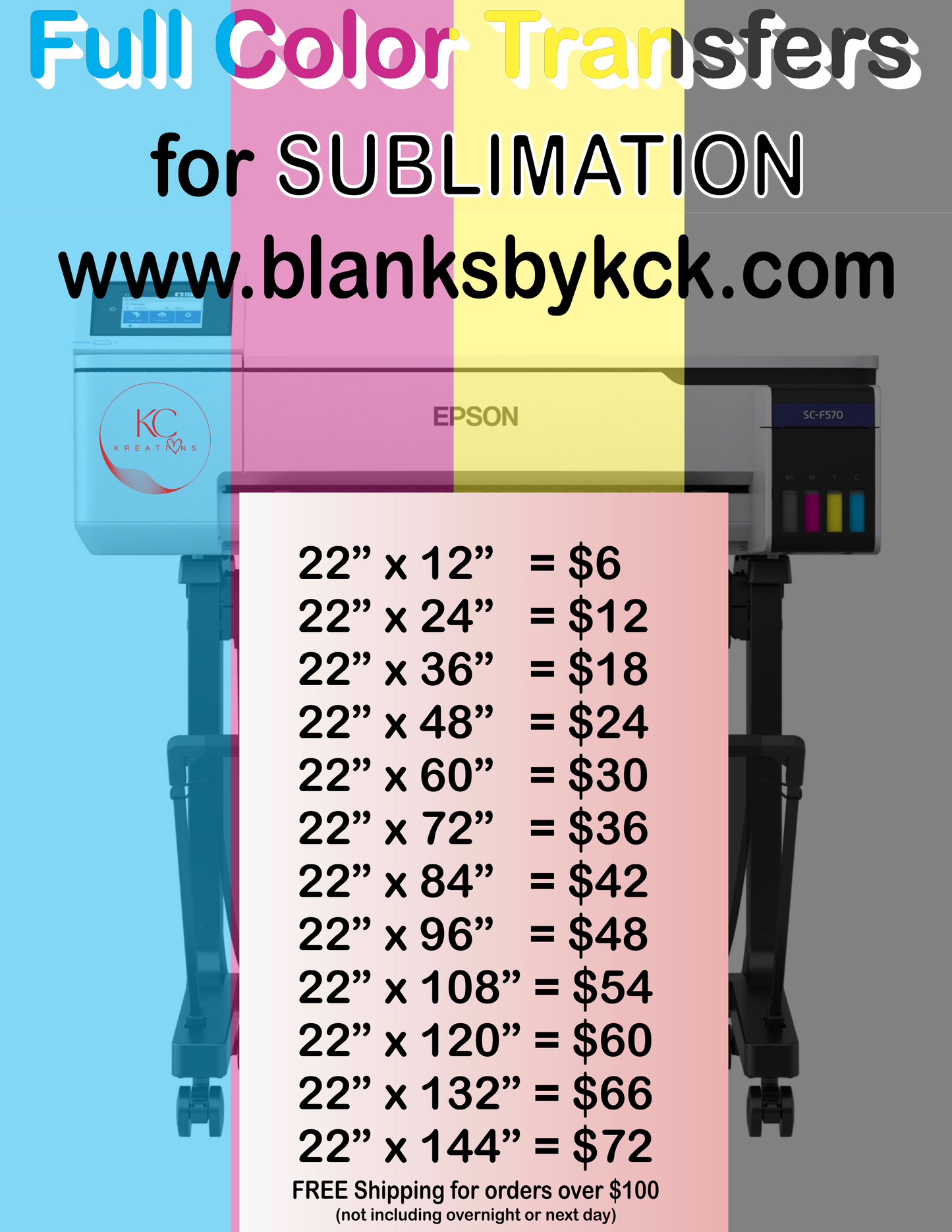 Sublimation Gang Sheet