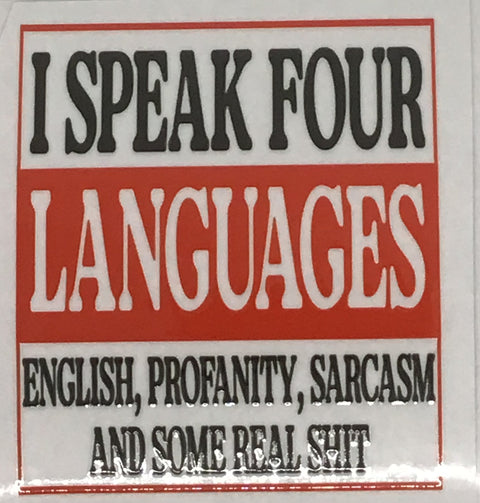 I speak Four Languages