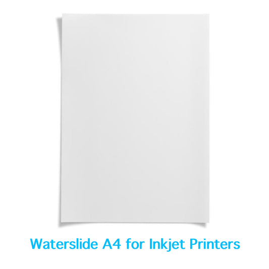 Waterslide Paper 25 Sheets 8.3" x 11.7" (A4) for INKJET PRINTERS