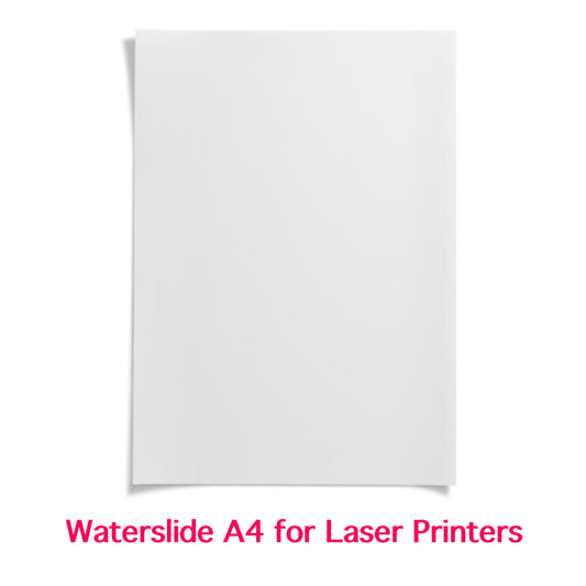Waterslide Paper 25 Sheets 8.3" x 11.7" (A4) for LASER PRINTERS